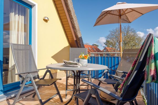  Jordanstraße 22 Wohnung Inselwind 2 Zingst - Balkon