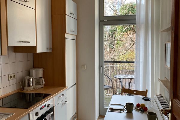 Apartments Dresden Neustadt Apartment KATY Szeneviertel Dresden - Küche / Küchenzeile