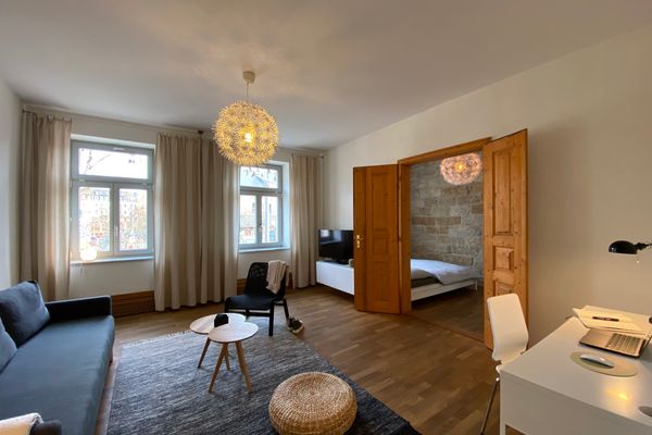 Apartments Dresden Neustadt Apartment KATY Szeneviertel Dresden - Wohnzimmer