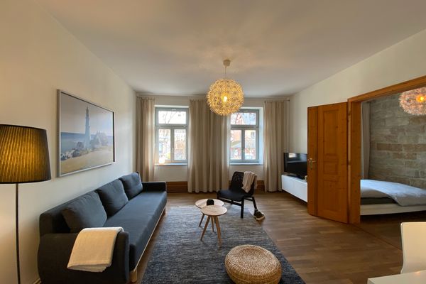 Apartments Dresden Neustadt Apartment KATY Szeneviertel Dresden - Wohnzimmer