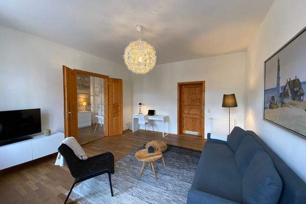 Apartments Dresden Neustadt Apartment KATY Szeneviertel Dresden - Wohnzimmer