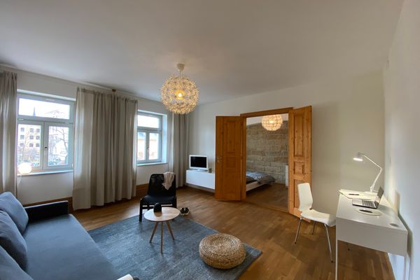 Apartments Dresden Neustadt Apartment LOUISE Szeneviertel Dresden - Wohnzimmer