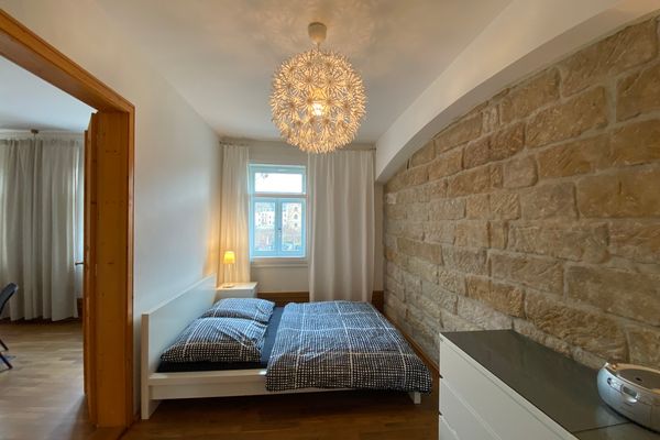 Apartments Dresden Neustadt Apartment LOUISE Szeneviertel Dresden - Schlafzimmer