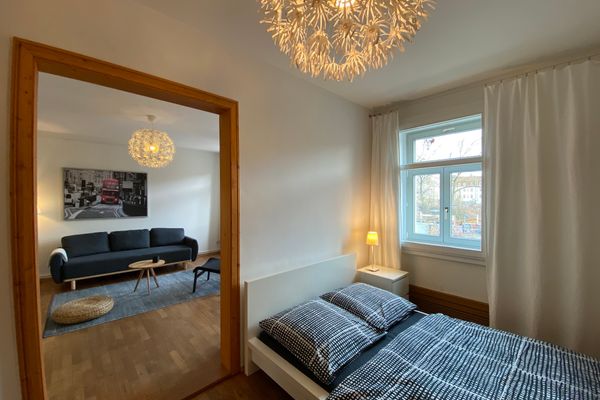 Apartments Dresden Neustadt Apartment LOUISE Szeneviertel Dresden - Schlafzimmer