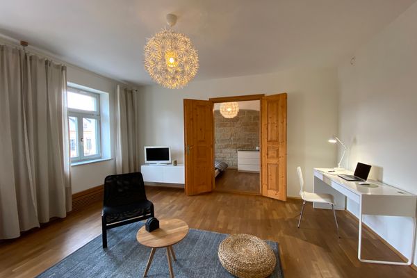 Apartments Dresden Neustadt Apartment LOUISE Szeneviertel Dresden - Wohnzimmer