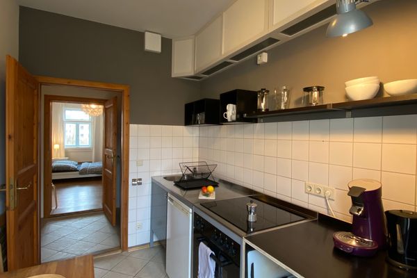 Apartments Dresden Neustadt Apartment LOUISE Szeneviertel Dresden - Küche / Küchenzeile