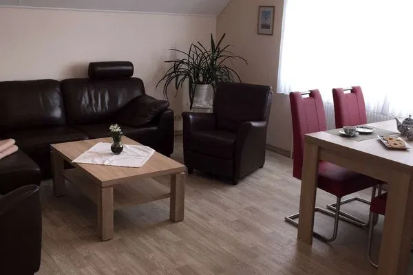 Wohnzimmer Ferienhaus Kiebitzdüne Ferienwohnung Auster