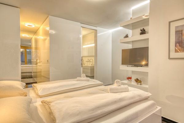 Lakeview Apartments Design-Suite Pasithéa Zell am See - Schlafzimmer