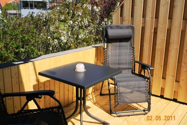  Ferienwohnung Malvenhaus Zingst - Balkon