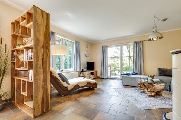  Strandwiese 12 Haus Strandgut Zingst - Wohnzimmer