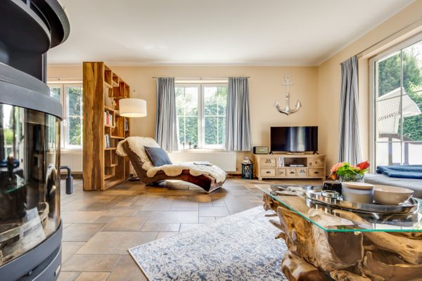 Strandwiese 12 Haus Strandgut Zingst - Wohnzimmer