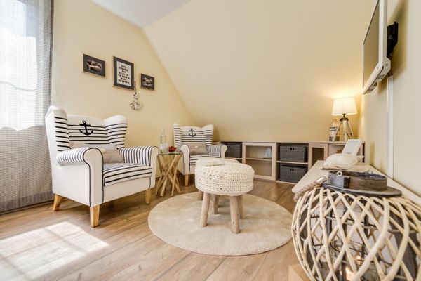  Strandwiese 12 Haus Strandgut Zingst - Wohnzimmer