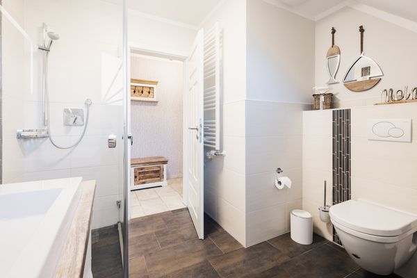  Grüne Siedlung 3 Wohnung Strandliebe Zingst - Badezimmer