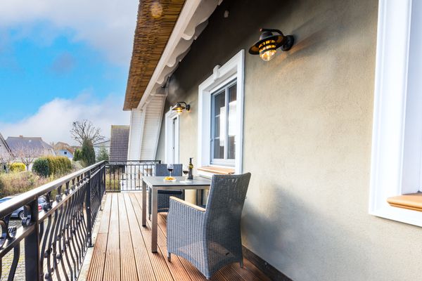  Grüne Siedlung 3 Wohnung Strandliebe Zingst - Terrasse