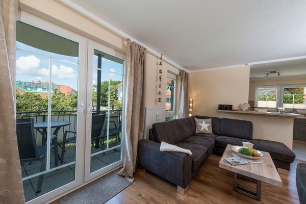  Hafenstrasse 22 Wohnung 2 Muschelsucher Zingst - Wohnzimmer