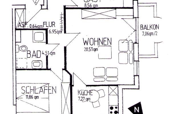  Hafenstrasse 22 Wohnung 2 Muschelsucher Zingst - Grundriss