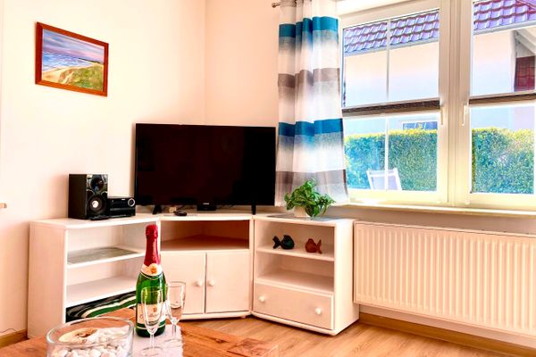  Hägerende 66 Haus Windrose Wohnung Nordwind Zingst - Wohnzimmer