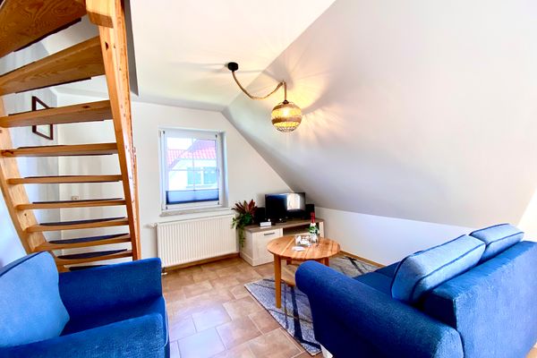  Hägerende 66a Haus Ankerplatz Wohnung Oberdeck Zingst - Wohnzimmer