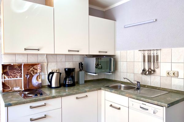  Hägerende 66a Haus Ankerplatz Wohnung Oberdeck Zingst - Küche / Küchenzeile