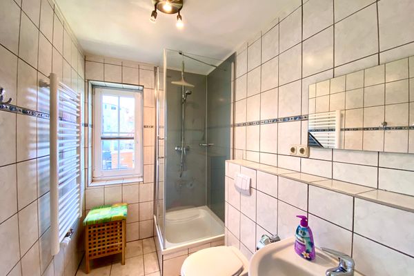 Hägerende 66a Haus Ankerplatz Wohnung Oberdeck Zingst - Badezimmer