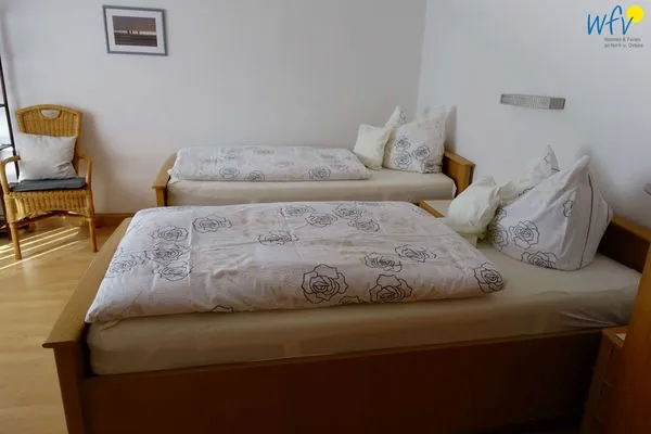 Schlafzimmer Stine's Hus Ferienwohnung 3