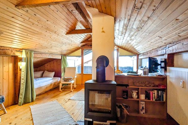  Ferienwohnung Edelsbergblick Ferienwohnungen in Hopferau - Kamin-/Ofen