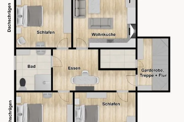 Grundriss Haus Regenbogen Ferienwohnung Meermaid