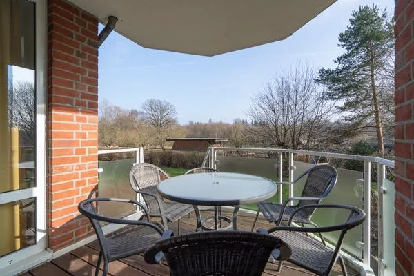Terrasse Wohnpark am Mühlenteich Ferienwohnung Nr. 29