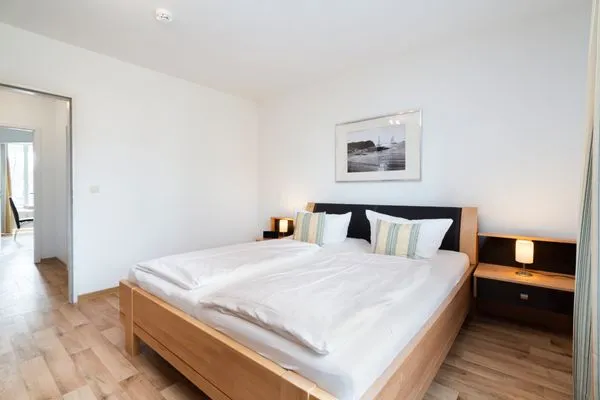 Schlafzimmer Wohnpark am Mühlenteich Ferienwohnung Nr. 29