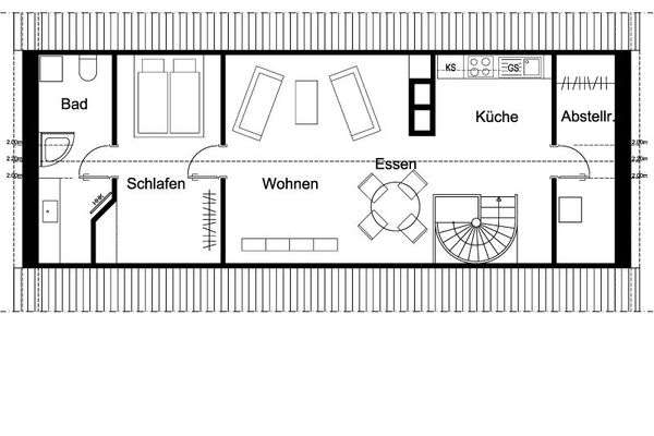  Gästehaus Röll - Wohnung 3  - Grundriss