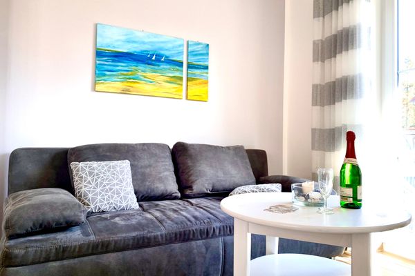  Hägerende 66 Haus Windrose Wohnung Ostwind Zingst - Wohnzimmer