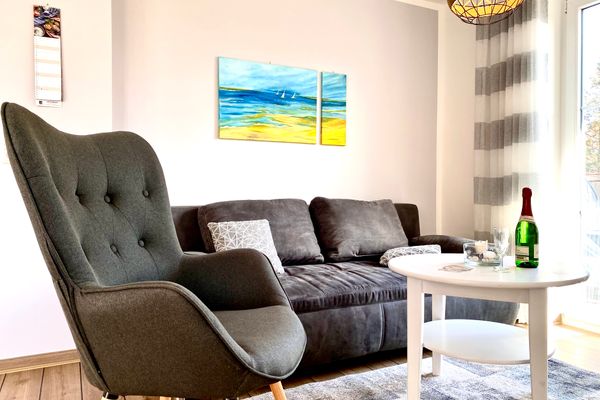  Hägerende 66 Haus Windrose Wohnung Ostwind Zingst - Wohnzimmer