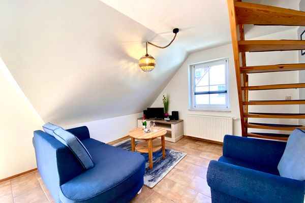  Hägerende 66a Haus Ankerplatz Wohnung Peildeck Zingst - Wohnzimmer