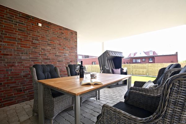 Villa Petersen Ankerplatz 3 Wangerooge - Terrasse