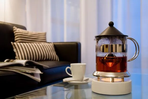 Teekanne in der Ferienwohnung Aalto in Wittdün auf Amrum Amrumer Welle Ferienwohnung „Aalto"