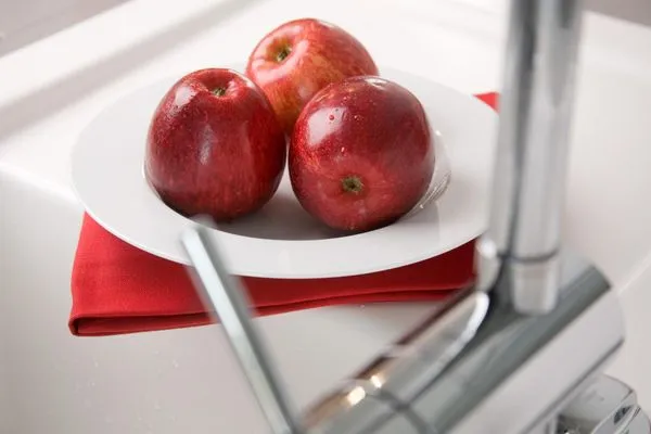 Obstteller in der Ferienwohnung Aalto in Wittdün auf Amrum Amrumer Welle Ferienwohnung „Aalto"
