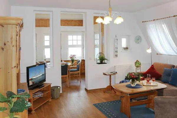 Wohnzimmer Weisses Rössl Ferienwohnung Wellenreiter
