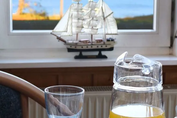 Wohnzimmer Weisses Rössl Ferienwohnung Seepferdchen