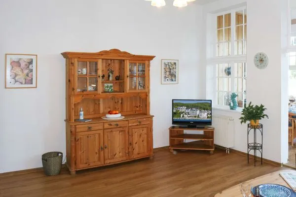 Wohnzimmer Weisses Rössl Ferienwohnung Seepferdchen