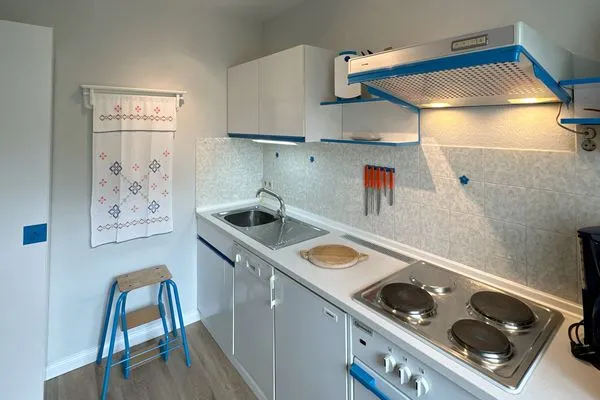 Küche der Ferienwohnung Kreft in Wittdün auf Amrum Haus Seeadler Ferienwohnung *Kreft*