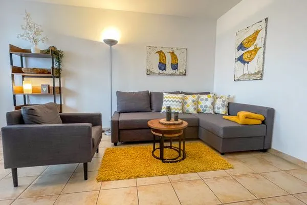 Haus am Waldbad FeWo Westwind 4 Sahlenburg - Wohnzimmer