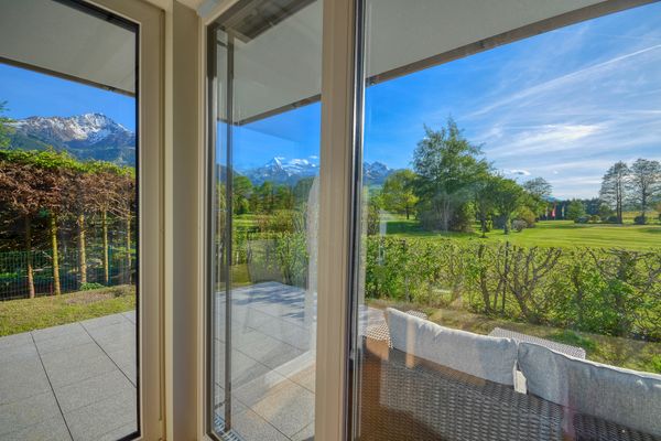  Appartement Golf & Glacier View  - Garten