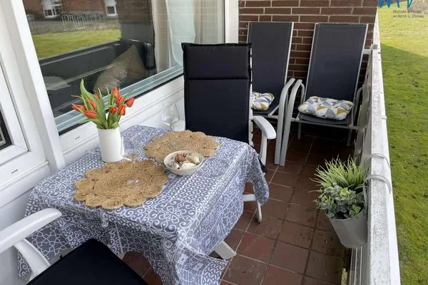 Balkon Haus Richthofenstraße 20 e Ferienwohnung Glück Ahoi