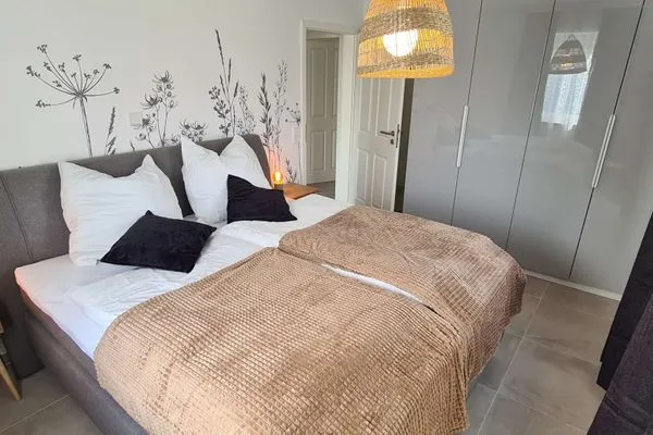 Schlafzimmer Haus Richthofenstraße 20 e Ferienwohnung Glück Ahoi