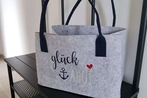 Dekoratives Detail Haus Richthofenstraße 20 e Ferienwohnung Glück Ahoi