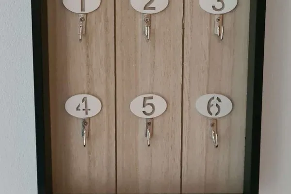 Dekoratives Detail Haus Richthofenstraße 20 e Ferienwohnung Glück Ahoi