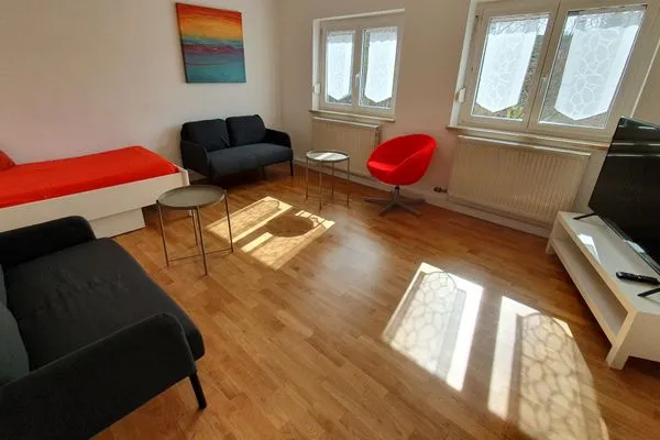 Wohnzimmer  Ferienwohnung "Amperschlucht"