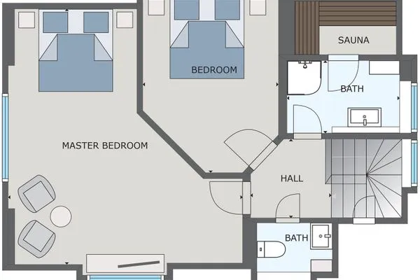 Grundriss  Ferienhaus Haubenlerche 27
