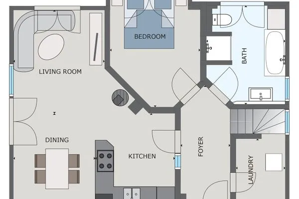 Grundriss  Ferienhaus Haubenlerche 63 - Haus Marilyn