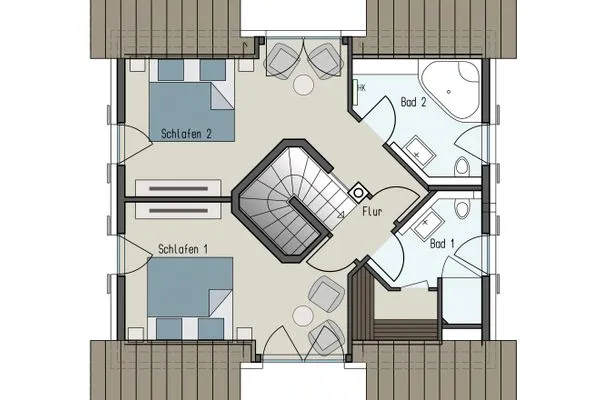 Grundriss  Ferienhaus Schilfrohrsänger 18